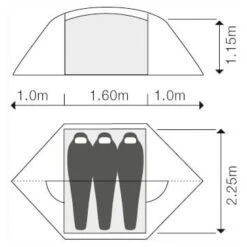 Exped Venus III UL - 3-Personen Zelt 4 Exped Venus III UL - 3-Personen Zelt -Naturnahes Camping exped venus iii ul 3 personen zelt detail 2