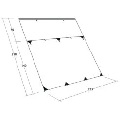 Outwell Hillcrest Tarp - Tarp -Naturnahes Camping outwell hillcrest tarp tarp detail 6