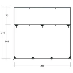 Outwell Hillcrest Tarp - Tarp -Naturnahes Camping outwell hillcrest tarp tarp detail 7