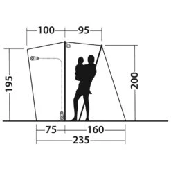 Outwell Lakecrest - Bus-Vorzelt -Naturnahes Camping outwell lakecrest bus vorzelt detail 5
