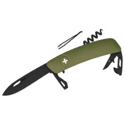 Swiza Schweizer Messer D03 All Black - Messer -Naturnahes Camping swiza schweizer messer d03 all black messer 1