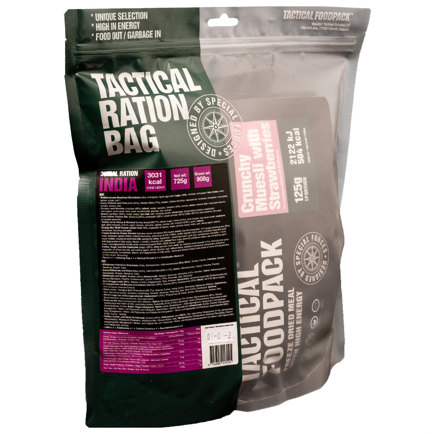 Tactical Foodpack Ration India 1 Tactical Foodpack Ration India