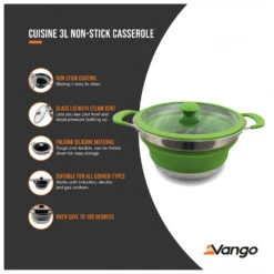 Vango Cuisine Casserole - Topf -Naturnahes Camping vango cuisine casserole topf detail 5